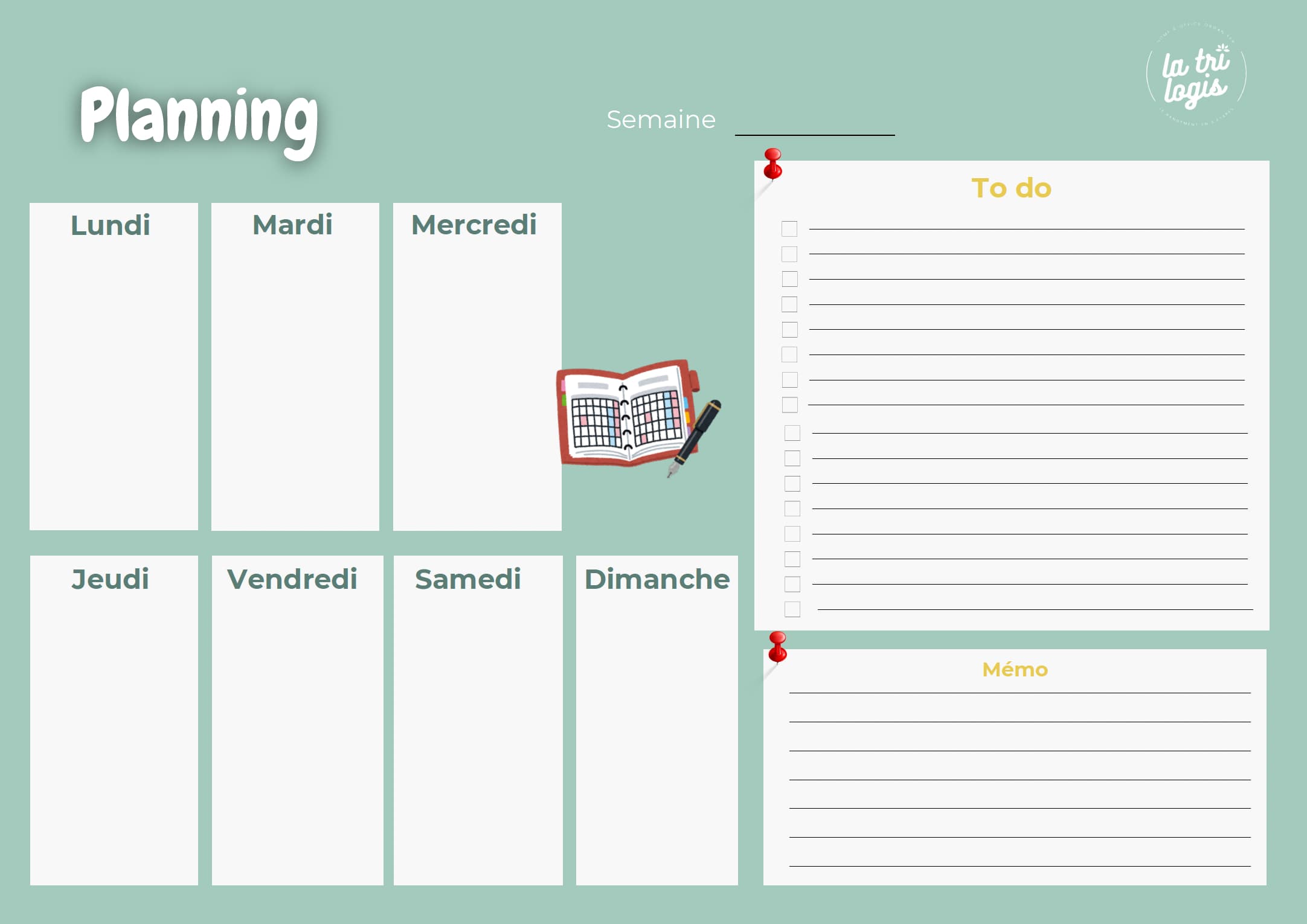 Ressource gratuite : planner
